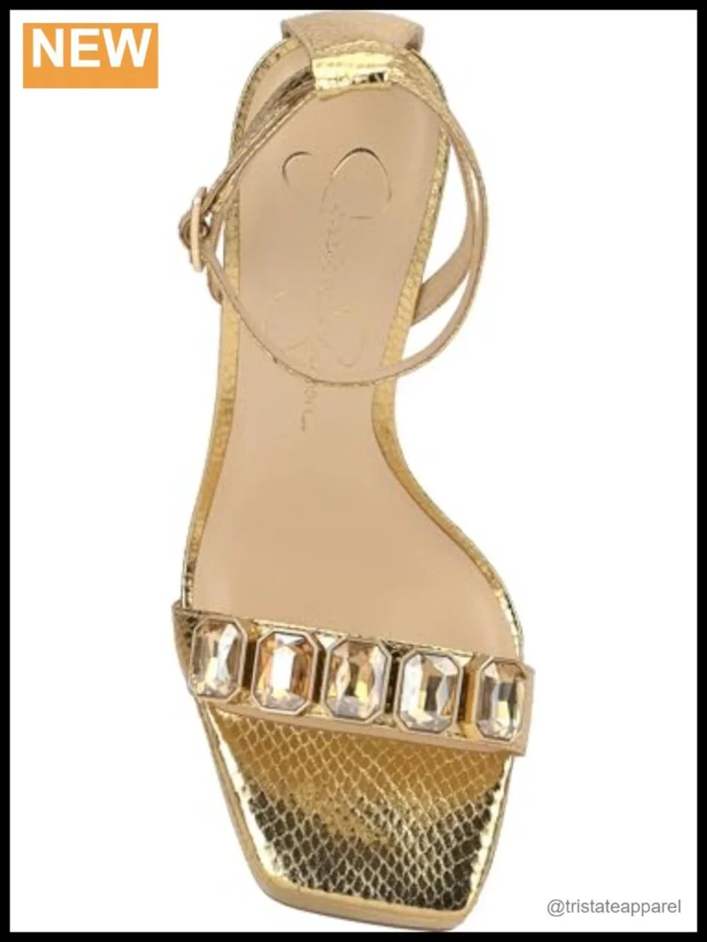 Jessica Simpson Callirah Faux Leather Platform Wedge Sandals 4.5 Inch Block